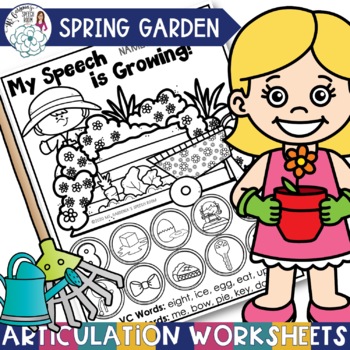 Preview of Spring Speech Therapy Activities
