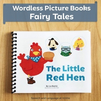 Preview of Fairy Tales Wordless Book the Little Red Hen | Speech Therapy Activities
