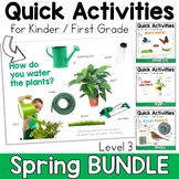 Spring Speech Therapy Quick Activities Kinder / First & Pa