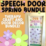 Spring Speech Therapy Craft and Door Decor Bundle for Apri
