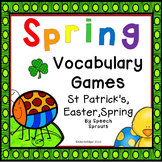 Spring Speech Therapy Games - St Patrick's Day, Easter, Sp