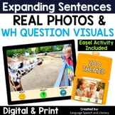 Summer Speech Therapy Picture Scenes, WH Question Visuals,