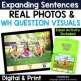 Spring Speech Therapy for Language, WH Question Visuals, E