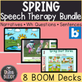 Spring Speech and Language Bundle Speech Therapy Boom Card