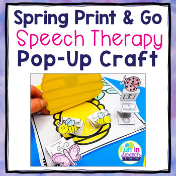 Preview of Spring Speech and Language Craft Activity  |  Spring Speech Therapy