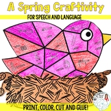 Spring Speech and Language Craftivity: Bird's Nest