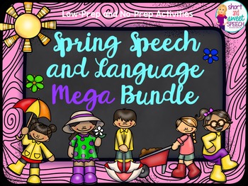 Preview of Spring Speech and Language MEGA Bundle