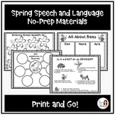Spring Speech Therapy No-Prep Activities