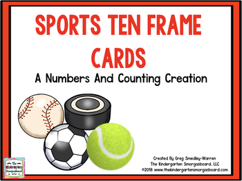 Preview of Sports Ten Frame Cards