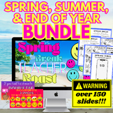 Spring, Spring Break, Summer, & End of Year Activity Bundl