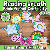 Spring Craft | Reading Wreath Book Report For Fiction/Non-