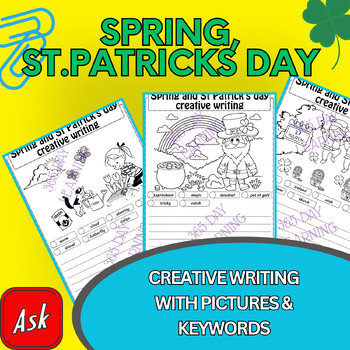 Preview of Spring & St. Patrick’s Day Creative Writing Prompts | Descriptive Writing