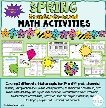 Preview of Spring Standards-Based Math Activities!