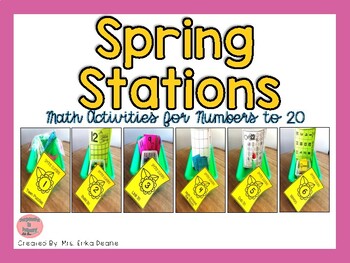Preview of Spring Stations! Number Sense to 20