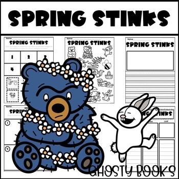 Preview of Spring Stinks Bruce Response Coloring Sequencing Activity
