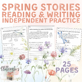 Spring Stories Reading Comprehension Rhyming Sight Words W
