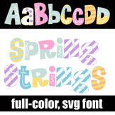 Spring Strings Full-color Font