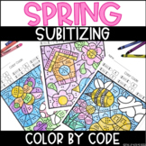 Spring Subitizing Dot Patterns | Color By Number | Number 