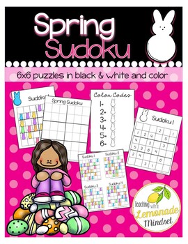 Preview of Spring Picture Sudoku 6x6 Puzzles