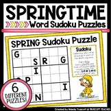 Spring Sudoku Word Puzzles | Spring Activities | Easter Ac