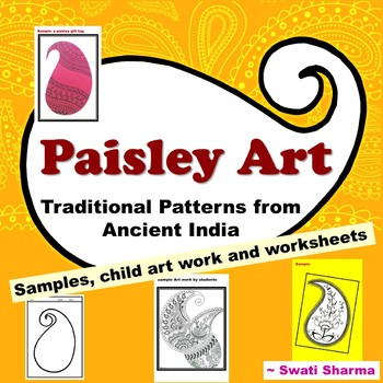 Preview of Spring, Summer Art, Paisley Patterns from Ancient India, Diwali Art Activity
