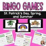 Spring Summer Bingo Games St Patricks Day Spring and Summer