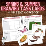 Spring & Summer Drawing Task Cards High, Middle School Art