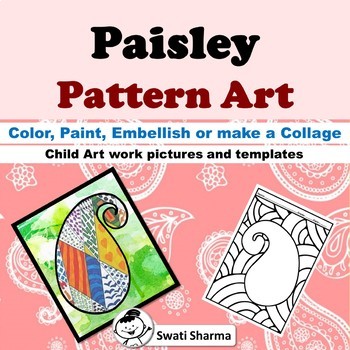 Preview of 18 Spring Activities, Summer Paisley Zentangle Doodle, Pattern Art Pop Art