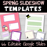 Spring Summer Slide Template - Editable - Agenda Bellringe