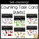 Spring Summer Themed Counting to 20 Task Card Puzzles | 6 