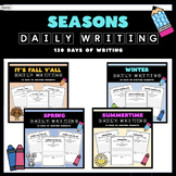 Spring Summer Winter & Fall Daily Writing Prompt Bundle -S
