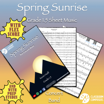 Preview of Spring Sunrise | Grade 1.5 Sheet Music | Flex Concert Band