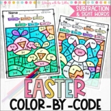 Easter Activities Spring Coloring Pages  Sight Words & Sub