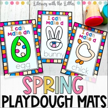 Preview of Spring Playdough Mats | Parts of a Plant, Easter & More Fine Motor Activities