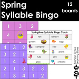 Spring Syllable Bingo