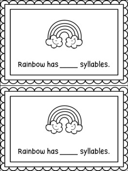 kindergarten syllables worksheet spring writing prompts