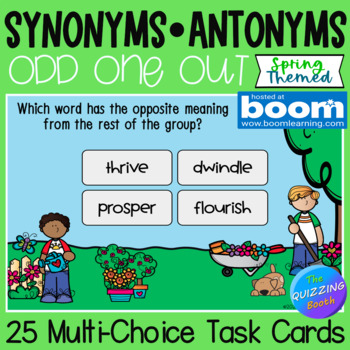 Spring Garden - Synonym and Antonym Grammar Pack