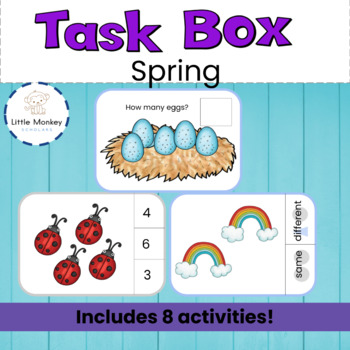 Preview of Spring Task Boxes