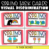 Spring Task Cards, Visual Discrimination, Special Educatio