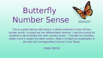 Preview of Spring Teen Number Sense