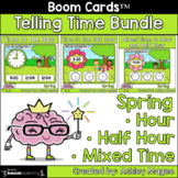 Spring Telling Time Boom Card Bundle - Time to Hour, Half 