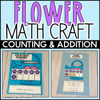 Preview of Spring Ten Frame Math Craft for Counting, Addition, or Making Ten