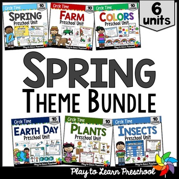 Preview of Spring Thematic Units | Lesson Plans - Activities for Preschool Pre-K