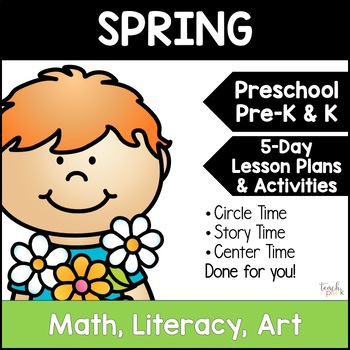 Preview of Spring Theme Activities for Preschool & PreK - Lesson Plans