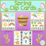 Spring Clip Cards - Letters, Numbers & Shadows