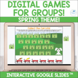 Spring Theme Digital Google Slides Games for Speech Groups