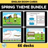 Spring Theme English Language Boom Card Growing Bundle