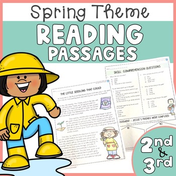 Preview of Spring Theme - Fiction Reading Passages & Comprehension Skills