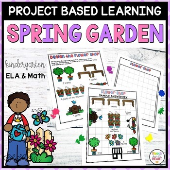 Preview of Spring Theme Literacy and Math PBL Activities
