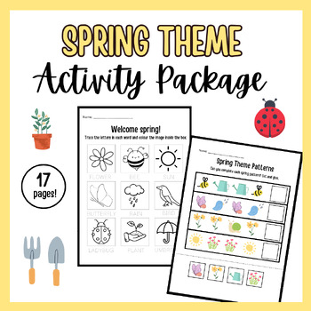 Preview of Spring Theme Printable Activity Package